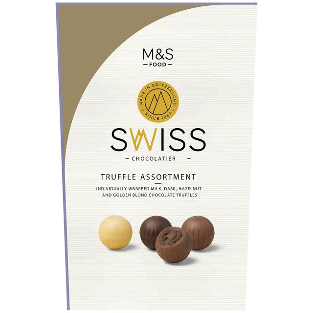 Assortiment de truffes au chocolat Swiss M&S 665G