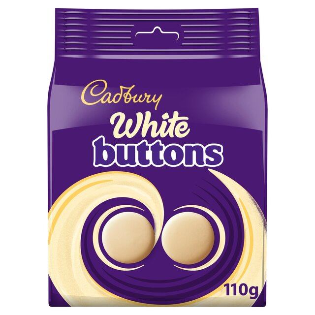 Cadbury White Chocolate Buttons Bag 110g