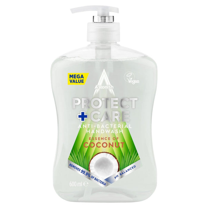 Protéger et soigner le lavage des mains anti-bactéries à la coco 600 ml