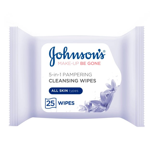 Johnson's Make Up Be Gone Pampering Wipes 25 por paquete 