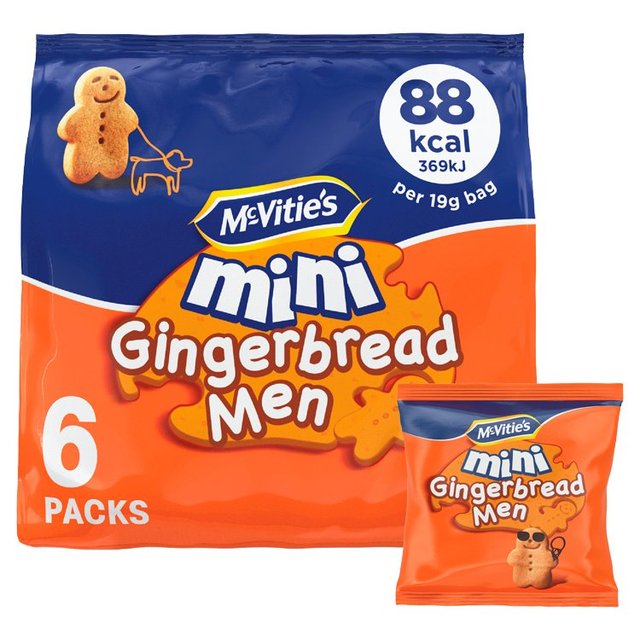 McVitie's Mini Gingerbread Men 6 x 25g