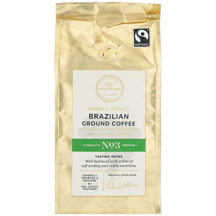 M & S Fairtrade Brasilianer Bodenkaffee 227G