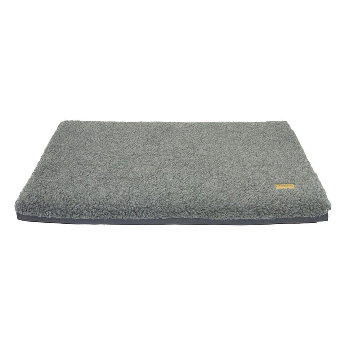Earthbound Sherpa/Waterproof Grey Removable Dog Cage Mat Small