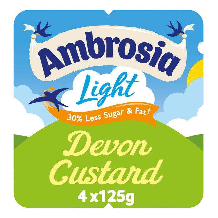 Ambrosia Light Sustard Pots 4 x 125g
