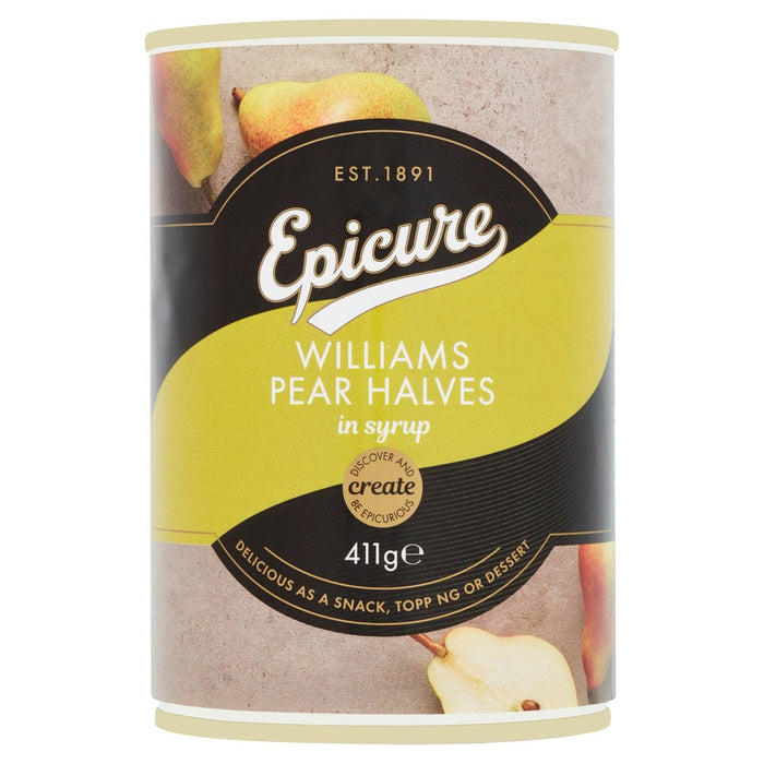 Epicure Williams Pear mitves en jarabe 411g