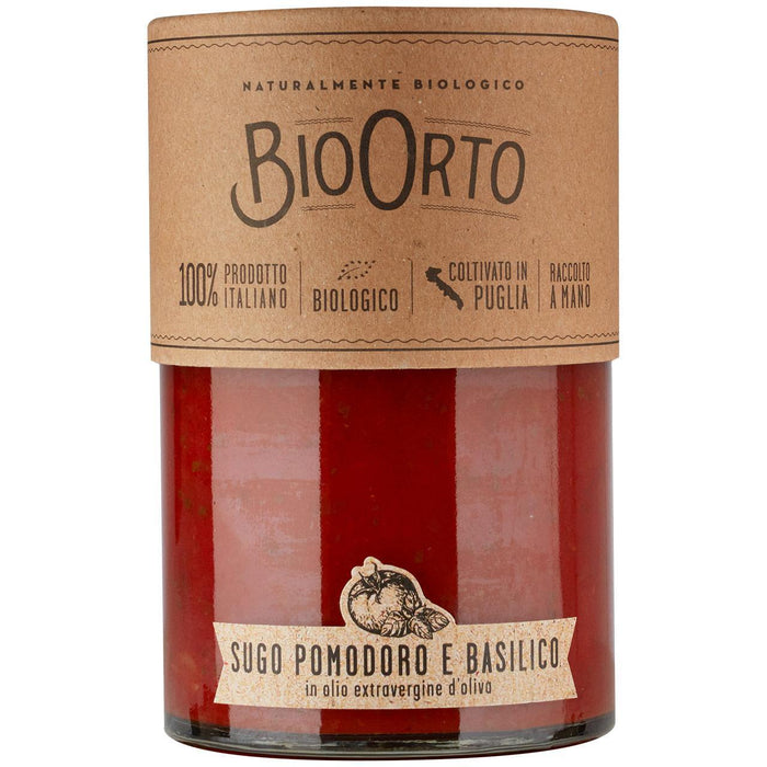 Bio -Orto -Bio -Tomaten- und Basilikum -Pasta -Sauce 350G