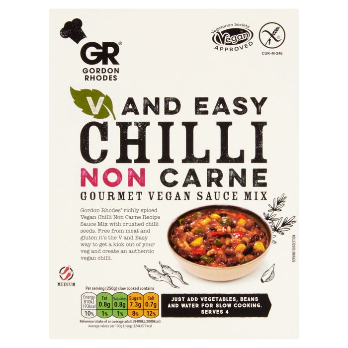 Gordon Rhodes V & Easy Chili Non Carne 75G