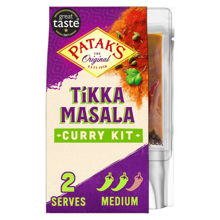 Pataks Tikka Masala Curry Mahlzeit Kit 313g
