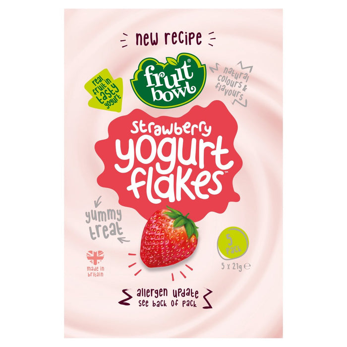 Tazón frutal copos de yogurt de fresa 5 x 21g