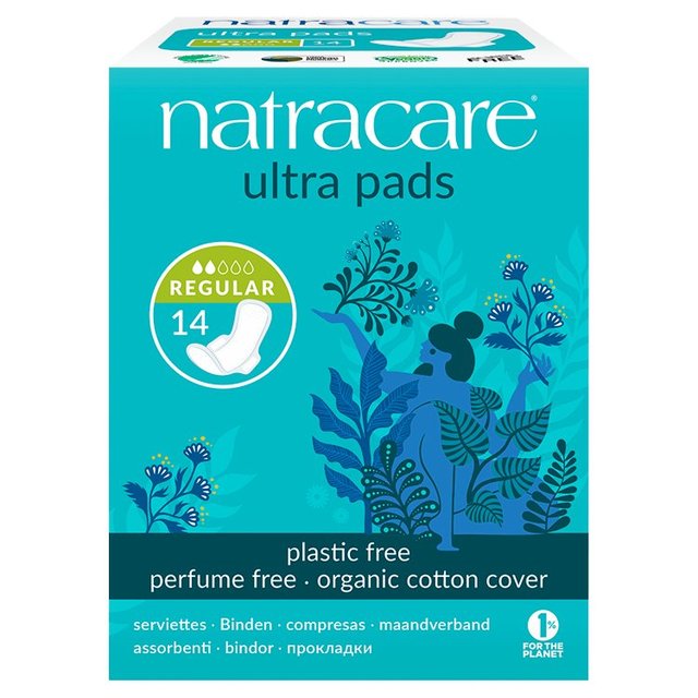 Natracare Organic Natural Pads Ultra régulier 14 par paquet